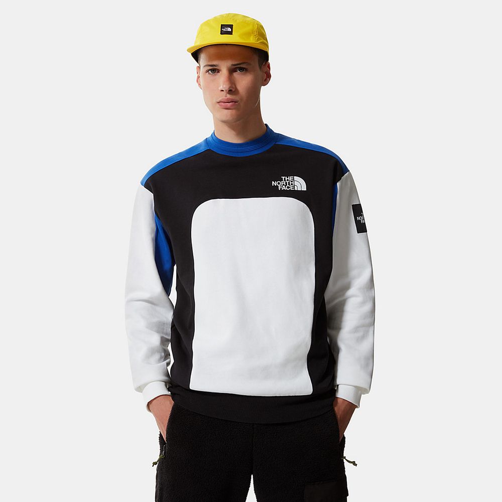 The North Face Sweater Mens Australia - The North Face Mtn Archives Cut & Sew White Mountain (WGJ-15